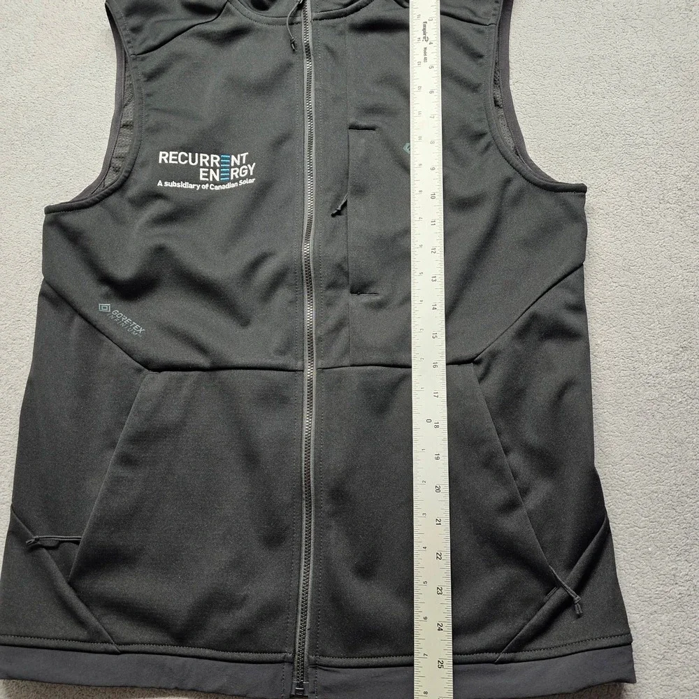 NWT Mountain Hardwear Gore-Tex Infinium Vest Mens Small P Black Softshell OM8959